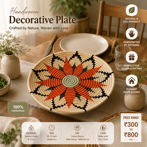 Handmade Round Rattan <b>Placemat</b> Hyacinth <b>Wicker</b> Mat Eco-Friendly Heat Resistant Table Decoration Custom Size - Product Image 2