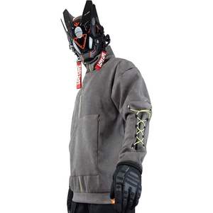 Sudadera con Capucha Unisex Estilo Techwear y Streetwear, Ciberpunk, Funcional, Cuello Alto, Personalizable, Venta al Por Mayor - Product Image 3