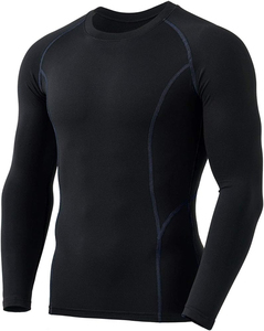 Haut de compression à manches longues haute performance |   Vêtements de sport de base pour athlètes |   Fournisseur d'usine OEM ODM |   UPF50+ Anti-bactérien - Product Image 1