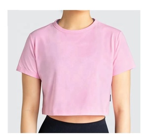 Regular Fit Half Sleeve Summer Casual Gym Wear Breathable OEM/ODM High Quality 100% Cotton t shirt for women - Product Image 5