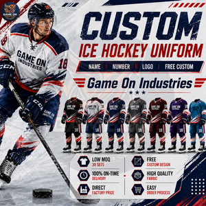 Good Supplier Newest Custom Team Name Logo Professional Ice Hockey Wear Uniforms Wholesale Rate Sublimated Ice Hockey Jersey Kit - Product Image 5
