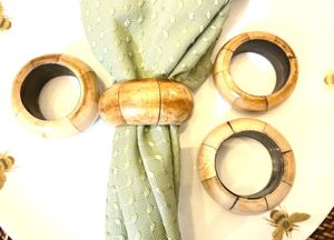 แหวนรองผ้าเช็ดปากดีไซน์พรีเมียม แหวนรองผ้าเช็ดปากฝังกระดูก ที่ใส่ผ้าเช็ดปากกระดูก ใช้สำหรับโต๊ะอาหาร ราคาขายส่งจากโรงงาน - Product Image 6