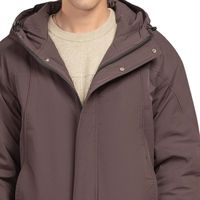 Veste à capuche marron pour homme, fermeture éclair, décontractée, coupe-vent, légère, imperméable, manches longues, logo personnalisé OEM