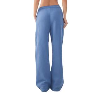 Pantalon de survêtement taille haute pour femme, coupe ample, jambe large, pour yoga et détente, avec logo personnalisé, décontracté, pour l'entraînement, vente en gros - Product Image 2