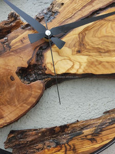 Natural Wood Live Edge Wall <b>Clock</b>, Rustic Wooden Statement <b>Clock</b>, Handmade Home Decor, Metal Frame Timepiece, Farmhouse Wall Art - Product Image 6