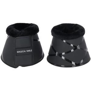 Protège-tibias pour chevaux de haute qualité, matériau très résistant, bord supérieur en fausse fourrure, rembourrage doux à l'intérieur, protège-tibias. - Product Image 1