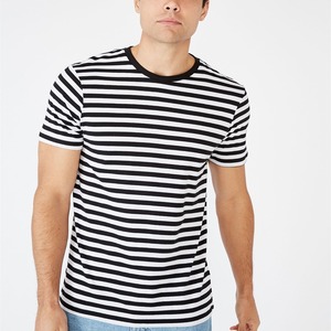 T-shirt à manches courtes pour homme, imprimé animalier noir et blanc, col rond, coupe classique, décontracté, surdimensionné, 100% polyester, respirant, tricoté - Product Image 2