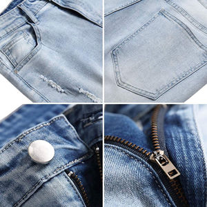 Pantalones cortos de mezclilla retro para hombre, estilo ajustado, ligeros, modernos, para verano - Product Image 6