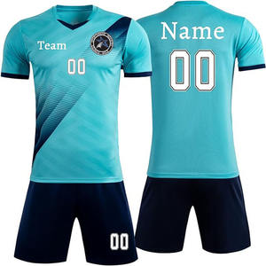 Ropa de Fútbol Resistente, Uniformes de Fútbol Personalizados |   Conjunto de Uniforme de Entrenamiento de Fútbol Sublimado, Camiseta y Pantalones Cortos de Fútbol - Product Image 3