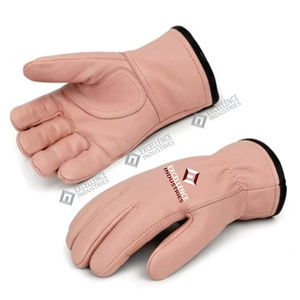 Guantes de Trabajo de Cuero de Uso General, Duraderos, Ligeros, Protección para las Manos, Muñequera Ajustable, Impermeables, para Construcción - Product Image 6