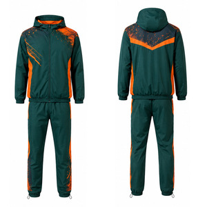 Men Custom Windbreaker Set <b>Lightweight</b> Polyester <b>Jacket</b> Pants Quick Dry <b>Running</b> Training Sportswear Wholesale Activewear OEM ODM - Product Image 6