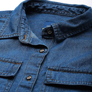 Camisas de Mezclilla Elegantes para Mujer, Algodón Orgánico de Alta Calidad, Corte Casual, Transpirable, Sexy, Camisas de Mezclilla Suave - Product Image 6