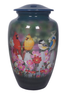 Urna de pájaros humectante, urna de cremación, suministros funerarios clásicos, esmalte de alta calidad para cenizas humanos - Product Image 3