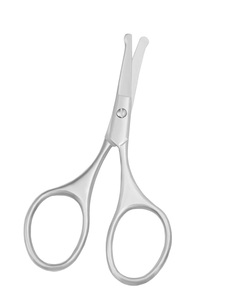 Tijeras para Pelos de Nariz Estilo Alemán, Acero Inoxidable, Punta de Seguridad, Tijeras Profesionales para Peluquería - Product Image 4