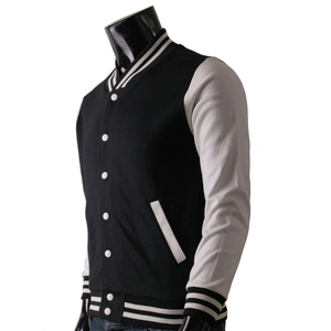 Blouson universitaire unisexe en laine anti-rides, qualité supérieure, style décontracté, dernier design, vente chaude, patchwork sur mesure, col montant - Product Image 2