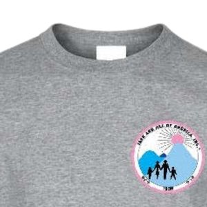 เสื้อยืดแขนสั้นเด็ก Heather Grey ลายพิมพ์โลโก้ทรงกลมเล็ก คอกลม สวมใส่สบายทุกวัน เสื้อยืดกราฟิกสำหรับเด็ก ใส่สบายในฤดูร้อน - Product Image 3