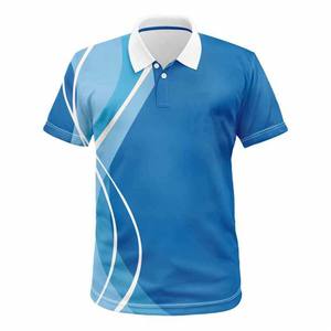 Polo de Golf Personalizado de Alta Calidad para Hombre, Manga Corta, Tejido Transpirable de Felpa, Logotipo Bordado e Impreso Digitalmente - Product Image 1