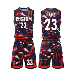 Conjuntos de Camiseta y Pantalones Cortos de Baloncesto, Fabricación en Fábrica, Nuevo Diseño, Impresión por Sublimación, Uniforme de Baloncesto, Uniforme Deportivo para Equipos, OEM - Product Image 1