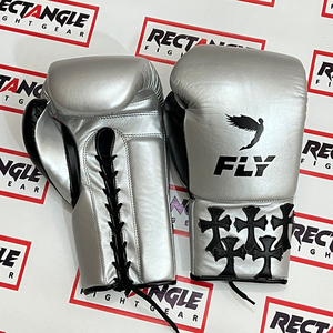 Factory Manufacture Custom Made Fly Boxing <b>Gloves</b> 100% Original Leather Professional Pro Punching Fly Lace Up Boxing <b>Gloves</b> - Product Image 1
