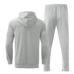 กางเกงวอร์มขายาวสีเทาแบบ unisex พร้อมเชือกผูกเอวและกระเป๋าข้างแบบมีซิป ชุดกีฬาลำลองสำหรับผู้ใหญ่ ฤดูใบไม้ผลิ - Product Image 5