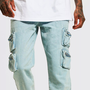 Combinaison en toile légère et confortable pour homme, style classique, coupe ajustée, durable, imperméable, écologique, multi-poches - Product Image 4