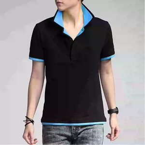 Polo Casual Oversize para Hombre, Diseño Sólido en Material de Poliéster/Algodón - Product Image 3