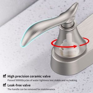 Single Handle High Arc Brushed Nickel Pull-Out Kitchen Faucet Single Level Stainless Steel Sink Faucets Premium Quality Kitchen - Product Image 4