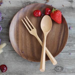 Fourchette de service à salade au design attrayant en bois clair, ustensile de cuisine, fourchette de service à salade, produit le plus vendu - Product Image 3