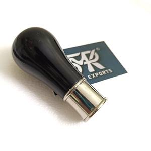 Bastón Clásico Ecológico Hecho a Mano con Mango de Cuerno de Búfalo, Color Natural del Cuerno, Estilo Moderno, Orificio Preperforado, Bastón Personalizado - Product Image 3