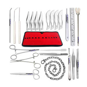 Kit de Disección Dental de 24 Piezas para Estudiantes, Instrumentos Quirúrgicos Veterinarios Manuales de Acero Inoxidable Alemán, Certificación CE, 1 Año de Garantía - Product Image 1