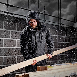 <b>Men</b> Hooded Outdoor Work <b>Jacket</b> Waterproof Style Mesh Lined <b>Utility</b> Shell Custom Logo Industrial Workwear OEM Wholesale Factory - Product Image 3
