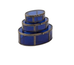 Caja de Joyería de Latón con Forma de Loto, Cristal Verde y Paneles con Detalles en Oro, para Regalo o Almacenamiento - Product Image 5