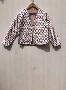 Chaqueta Acolchada de Algodón 100% con Diseño de Rayas en Patchwork, Unisex, Hecha a Mano, Cosida a Mano, Ecológica, Transpirable, de Secado Rápido, para Todas las Temporadas - Product Image 5