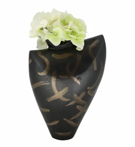 Jarrón de flores moderno creativo nórdico al por mayor, jarrón de forma Irregular para decoración del hogar, jarrones de metal de aluminio para decoración informal de entrada - Product Image 4