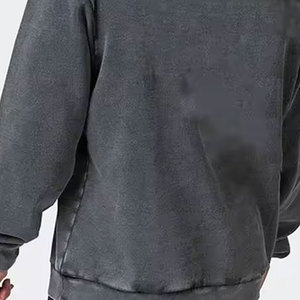 เสื้อฮู้ดผู้ชายสีแดงลายทาง ทรงปกติ สวมใส่สบาย ผ้าฝ้ายถักแบบเรียบง่าย สไตล์วินเทจ เหมาะสำหรับใส่ในฤดูใบไม้ร่วง - Product Image 6