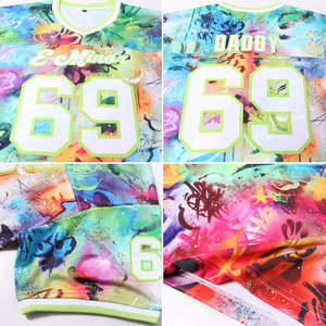 Maillot de football américain personnalisé par sublimation 100 % polyester, décontracté, OEM, uniforme d'équipe personnalisé, vêtements de sport imprimés pour joueur - Product Image 4