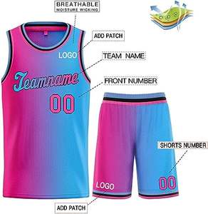 Uniforme de basket-ball 100% polyester, uniforme de basket-ball de bonne qualité, uniforme de basket-ball sur mesure, nouveau design, uniforme de basket-ball de qualité supérieure - Product Image 2