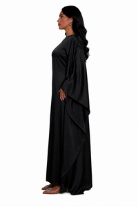 New ODM Customized Casual Soft Polyester Satin <b>Kaftan</b> Abaya for Women Breathable Anti-Wrinkle Modest Autumn Winter <b>Summer</b> Style - Product Image 3