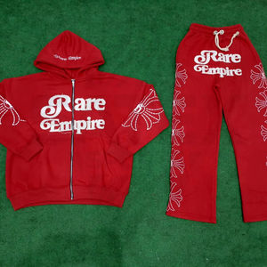 Ensemble de survêtement décontracté pour homme, style streetwear, coupe unie, effet vieilli, délavé au soleil, sweat à capuche et pantalon de survêtement, effet délavé à l'acide, deux pièces - Product Image 1