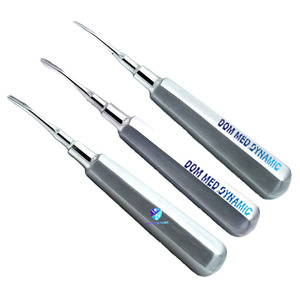 Ensemble d'élévateurs dentaires ergonomiques en acier inoxydable, instruments chirurgicaux pour l'extraction dentaire et l'élévation des racines, pour chirurgie buccale, réutilisable - Product Image 1