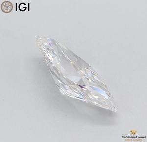 1,00 CT. CVD Lab Grown Sparkling Marquise Cut 10,58 MM Tamaño Diamante IGI Certificado F Color VS1 Claridad para anillo de oro blanco - Product Image 6