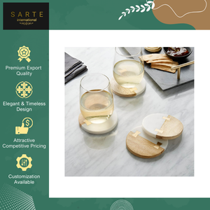 Sous-verres en marbre faits main, personnalisables, résistants à la chaleur, de qualité supérieure, design de luxe, écologiques, tendance, pour la vente en gros - Product Image 5