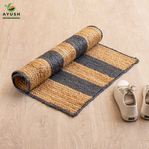 พรมปูพื้นและพรมตกแต่งรูปทรงสี่เหลี่ยมผืนผ้า ทำจากวัสดุปอกระเจา 100% สำหรับห้องรับประทานอาหาร ห้องโถง และห้องนั่งเล่น - Product Image 6