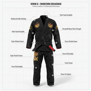 Uniforme de Jiu Jitsu Brasileño Personalizado en Color y Talla, Uniforme de Artes Marciales para Entrenamiento, Kimono de BJJ Ligero y Duradero - Product Image 2