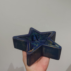Nuevos productos, cuenco de masa de estrella natural, vela hecha a mano, cuenco de madera decorativo, buen precio de Vietnam - Product Image 6