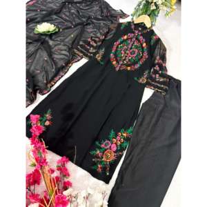 ชุดเสื้อท่อนบนและชุด Dupatta สำหรับผู้หญิงงานปาร์ตี้ดีไซน์เนอร์ - Product Image 6