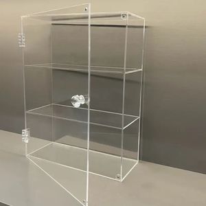 Vitrine de pâtisserie en acrylique écologique personnalisée avec base en verre pour les pâtisseries - Product Image 1