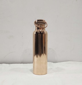 100% Pure Copper Vintage Water Bottle Handcrafted Diamond Hammered Pattern <b>Large</b> Capacity Leak-Proof Eco-Friendly Customized - Product Image 1