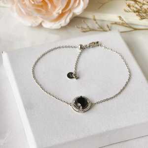 Bracelet ajustable en argent sterling 925 plaqué or 14 carats, améthyste, quartz rose, obsidienne, bijoux pour femmes - Product Image 2