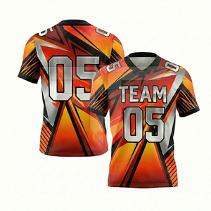 Uniforme de Fútbol Americano Personalizable - Tu Propio Diseño, Manga Corta, 100% Poliéster, Transpirable y de Secado Rápido - Product Image 1